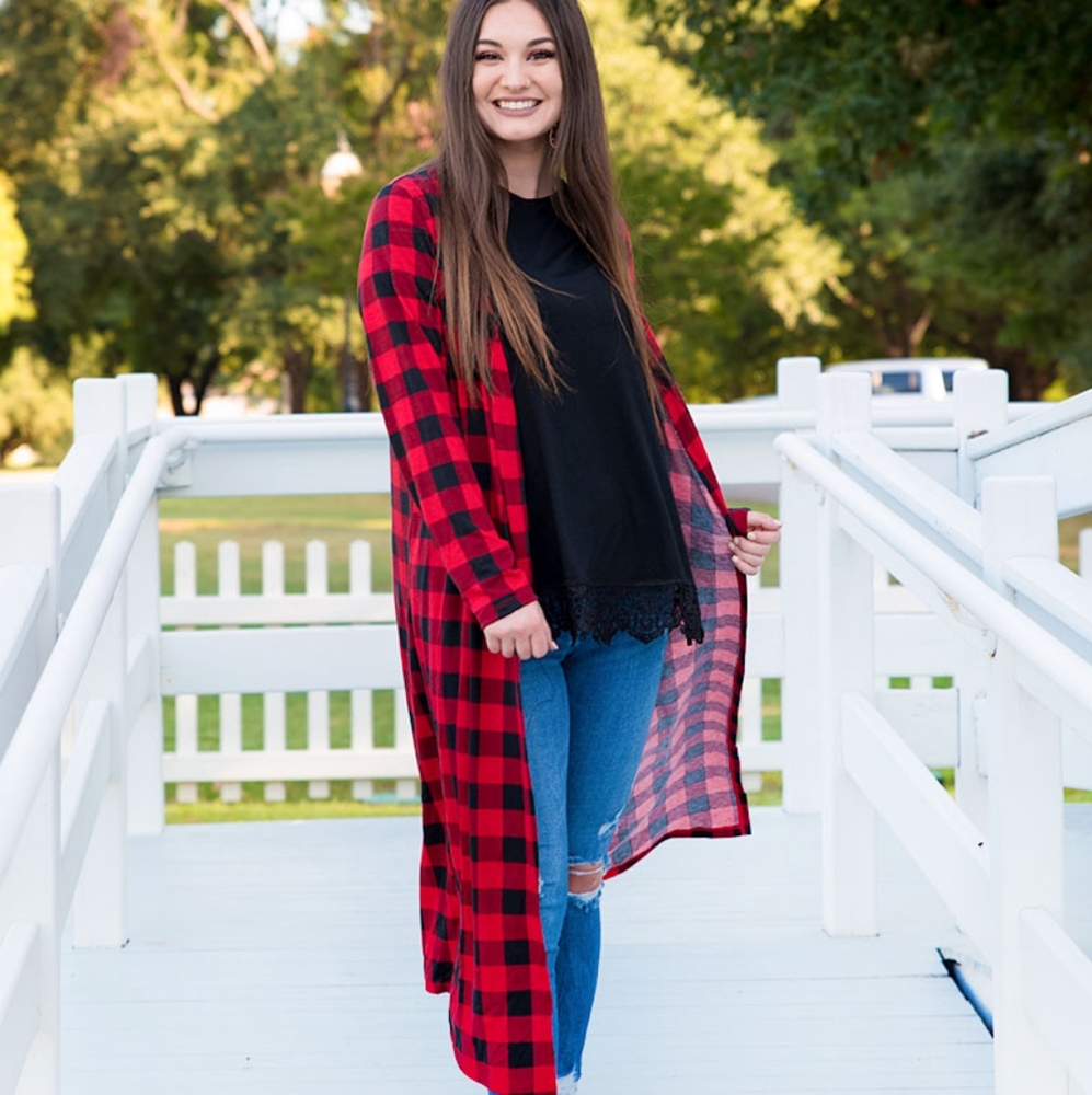 Buffalo Plaid Duster